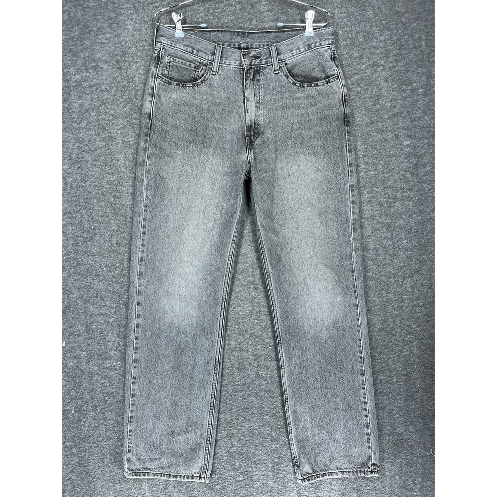 Levis 565 Jeans Mens 30x31 (tag 30x32) Gray Loose Straight Fit Denim